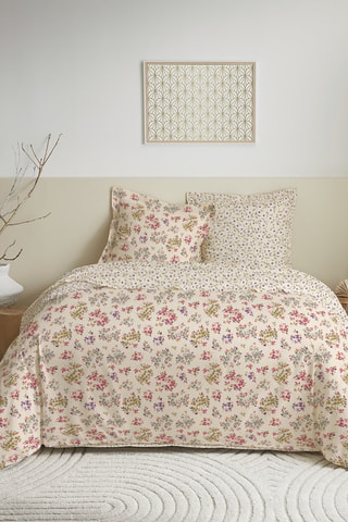 Parure de couette en coton 57 fils/cm² - Blanc
