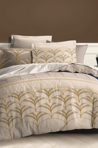 Parure de draps réversible 57 fils/cm² - Bleu marine