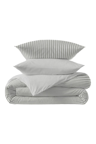 Parure de couette réversible en coton 57 fils/cm² Eloise - Abricot