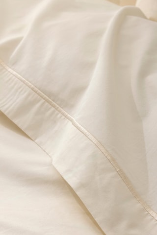 Drap plat en percale de coton 80 fils/cm² Julian - Ivoire