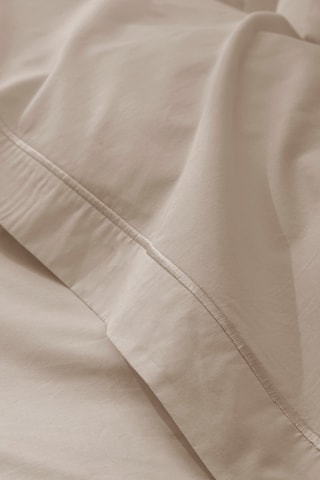 Drap plat en coton percale 80 fils/cm² Julian - Taupe
