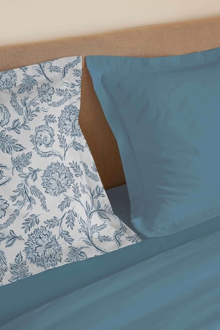 Parure de couette réversible en coton 57 fils/cm² Diana - Rose