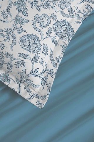 Parure de couette réversible en coton 57 fils/cm² Diana - Rose