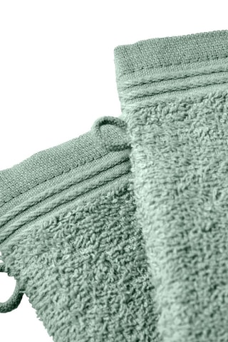 2 gants de toilette Spa - Vert