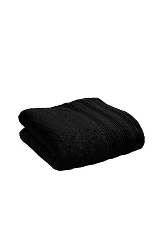 Serviette de toilette - Noir - 50 x 100 cm