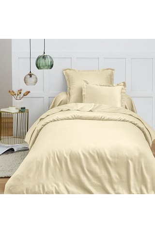 Housse de couette en coton 57 fils/cm² - Vanille