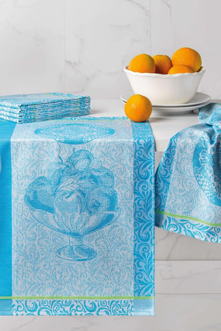 6 torchons Instant Fraicheur - Turquoise