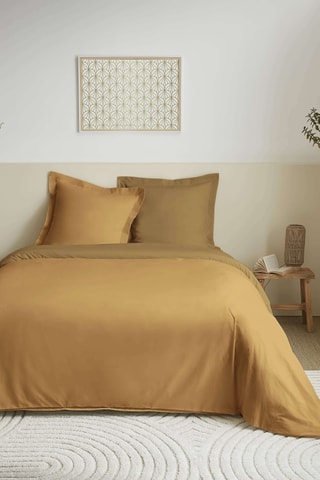 Parure de couette en coton 57 fils/cm² - Miel