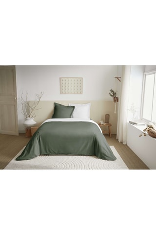 Parure de couette en coton 57 fils/cm² - Romarin