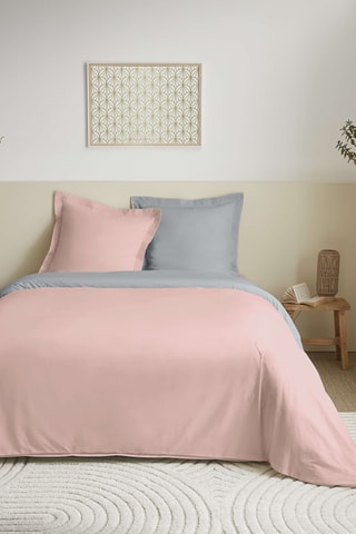 Parure de couette en coton 57 fils/cm² - Rose