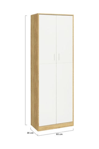 Armoire 2 portes Mimosa - 63 x 190 x 35 cm