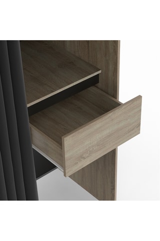 Dressing extensible 5 tiroirs Justine - 120/180 x 180 x 50 cm