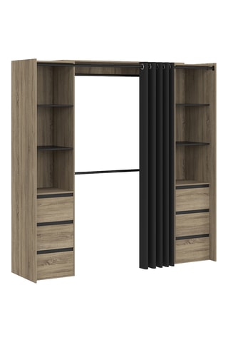 Penderie extensible Justine - 120/180 x 180 x 50 cm