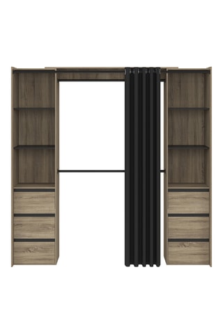 Penderie extensible Justine - 120/180 x 180 x 50 cm