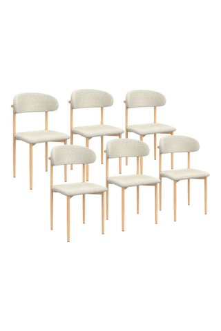 6 chaises Callisto  - 48 x 80 x 47 cm