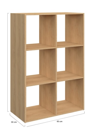 Meuble de rangement Faustine 6 cases - 60 x 30 x 88 cm