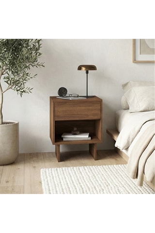 2 tables de chevet 1 tiroir Yumi - 50 x 40 x 40 cm