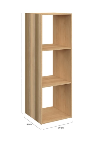 Meuble de rangement cube Faustine - 30 x 30 x 88 cm