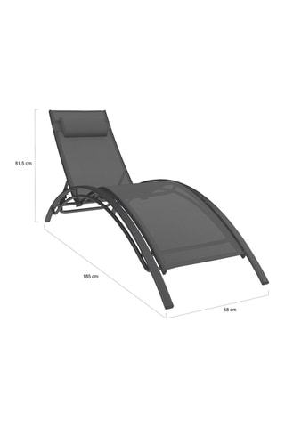 2 chaises longues Havana - 185 x 58 x 81,5 cm