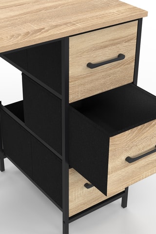 Bureau 3 tiroirs Iris - 100 x 50 x 75 cm