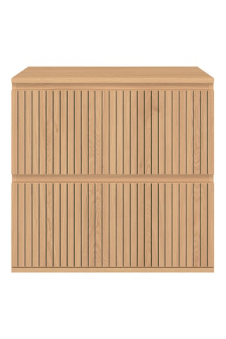 Meuble de salle de bain 2 tiroirs - 60 x 60 x 45 cm