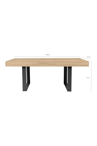 Table extensible Budapest - 160/200 x 75 x 80 cm