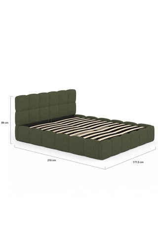 Lit-coffre avec sommier en bois Bubble - Couchage 160 x 200 cm