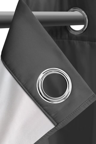 2 rideaux thermiques - 135 x 240 cm - Anthracite