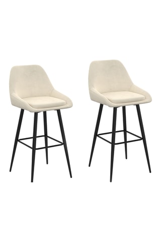 2 tabourets de bar Olivia - 44 x 92 x 46 cm
