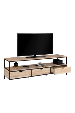 Meuble TV Memphis 3 tiroirs - 160 x 50 x 40 cm