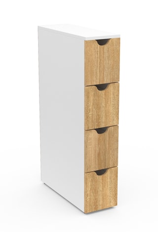 Meuble de rangement 4 tiroirs - 17 x 80 x 45 cm