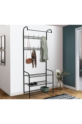 Meuble d'entrée Pasadena - 71 x 31 x 186 cm