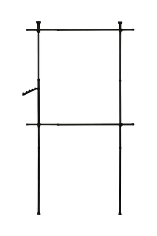 Penderie télescopique - 77/112 x 2,5 x 103/278 cm