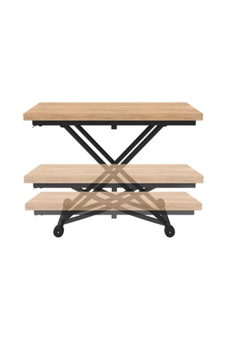 Table basse extensible et relevable Tribeca - 100 x 30/75 x 57/114 cm