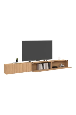 Meuble TV 3 abattants Albane - 270 x 30 x 30 cm