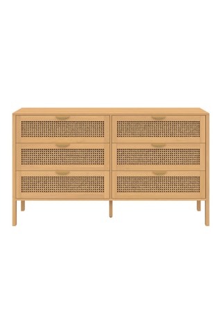 Commode 6 tiroirs Eve - 140 x 80 x 40 cm