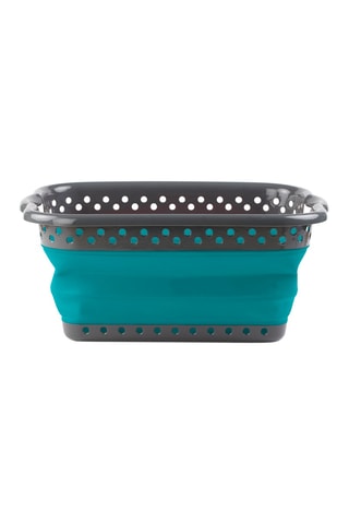 Bannette à linge pliable - Gris et bleu