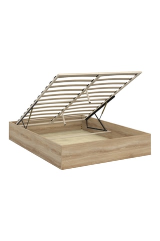 Lit-coffre en bois avec sommier Malta - Couchage 160 x 200 cm