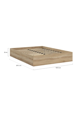 Lit-coffre en bois avec sommier Malta - Couchage 160 x 200 cm