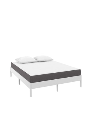 Matelas mémoire de forme épaisseur 16cm blanc et gris
