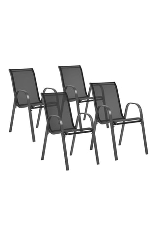 4 chaises de jardin - 51,5 x 68 x 84 cm