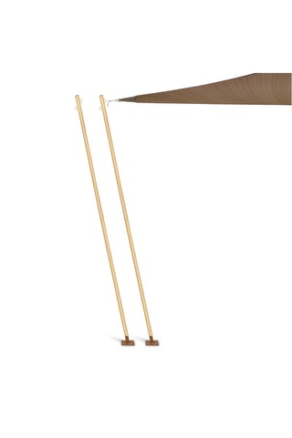 2 poteaux extérieurs pour voile d'ombrage - 220 cm