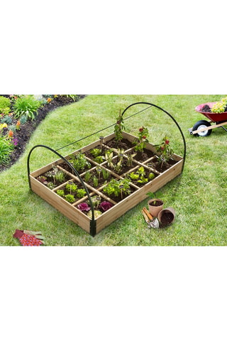 2 serres de potager 12 compartiments - 115 x 80 x 54 cm