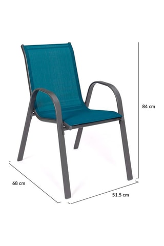 4 chaises de jardin - 51,5 x 68 x 84 cm