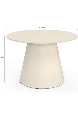 Table à manger ronde Aléna - 120 x 76 cm