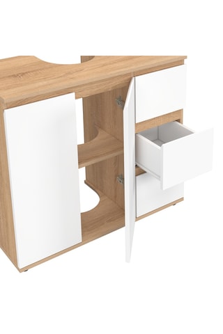 Meuble sous vasque simple 1 porte Tom - 70 x 70 x 30 cm