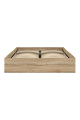 Lit coffre en bois avec sommier Malta - Couchage 140 x 190 cm