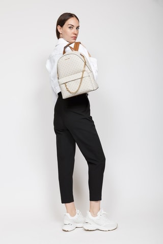 Sac à dos - Blanc, marron et gris