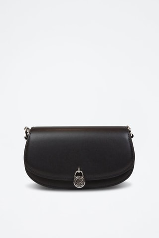 Sac bandoulière en cuir - Noir