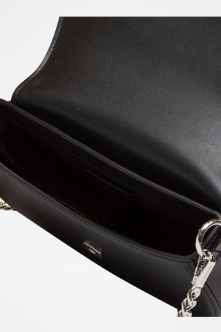 Sac bandoulière en cuir - Noir